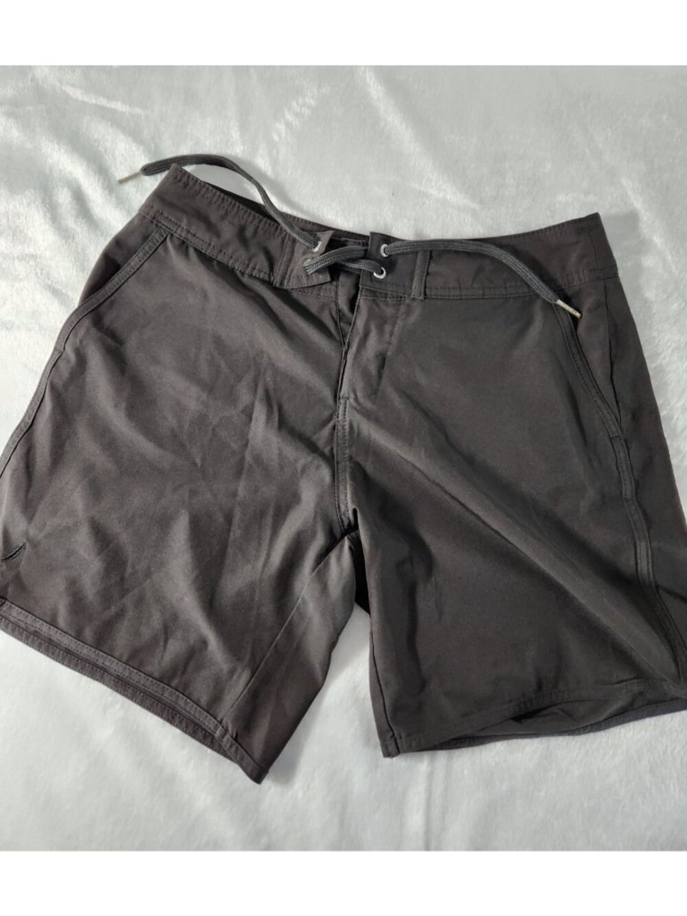 Nautica Women's Tie-front Unlined Beach Sports Shorts - Black - SZ Small